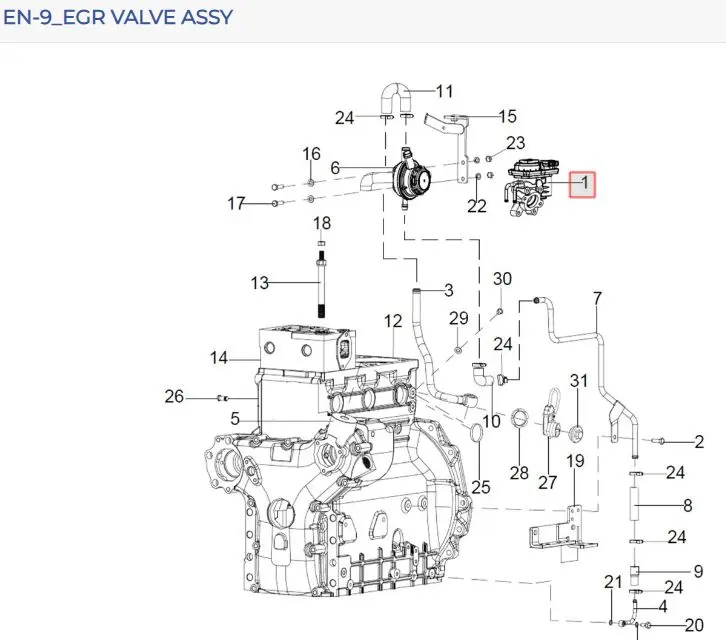 EGR VALVE ASSY (BUTTERFLY) PADMANI_CRDI