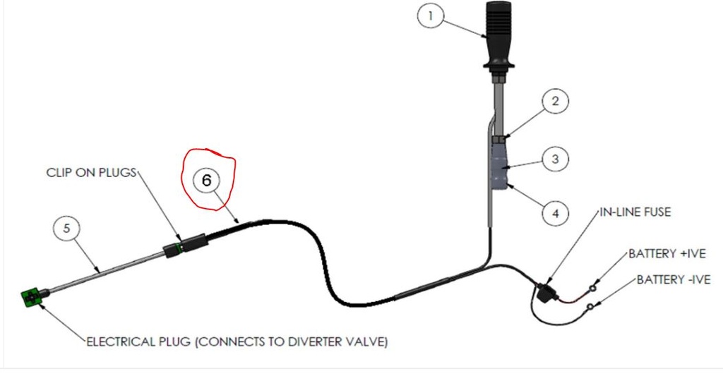 Shifter rod Hi-Low