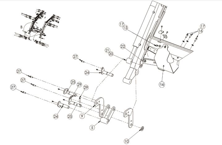 Seal Kt for 2400/3200 Tilt & Lift Cylinder