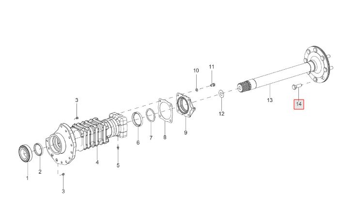 Wheel Bolt rear