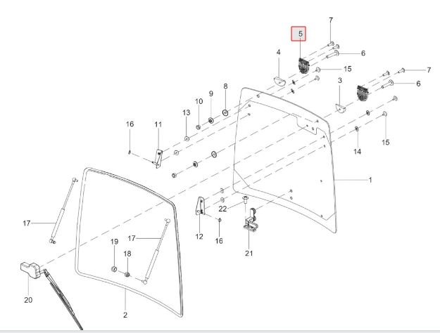 Rear Hinge Assy