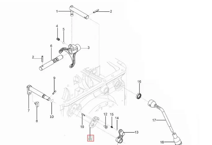 PTO SELECTION PLATE
