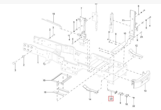 HST Pivot pin assembly without hole