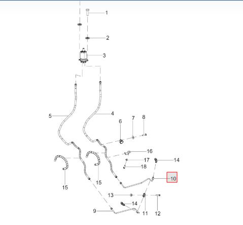 Sec. Pipe from Stg Unit L to Stg Cyl L