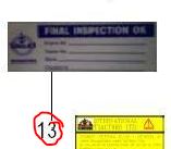 STICKER(FINAL INSPECTION)