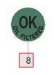 STICKER OK FILTERED (FOR DRAIN PLUG)