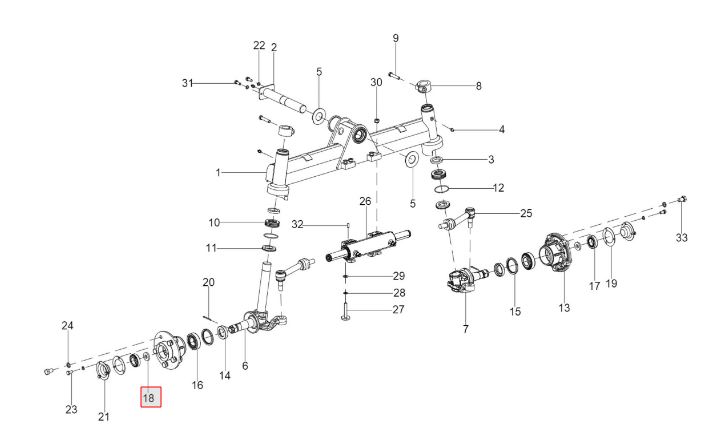 WASHER (STUB AXLE) SOLIS 5