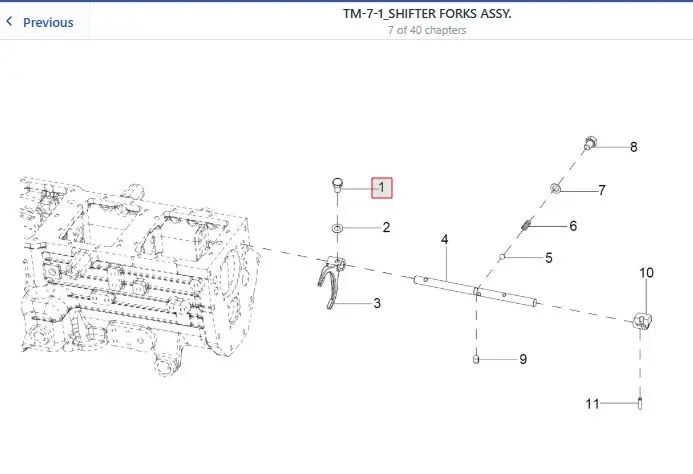 LOCKING SCREW FOR FORK