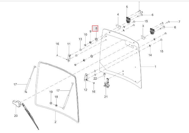 REAR HING RUBBER PAD INNER