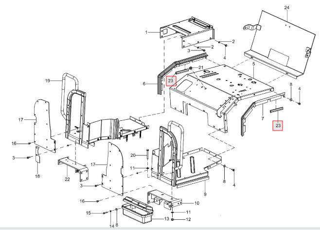 BEEDING FOR REAR FLOOR COBER SOLIS-75