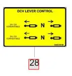 STICKER FOR DCV LEVER CONTROL