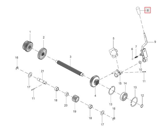 KNOB (ROD ASSY / HANDLER PTO)
