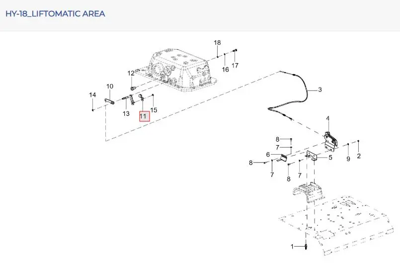 LIFTOMATIC LINK ASSY. FOR SOLIS 50 CABIN