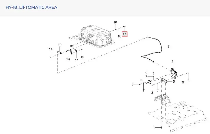 PIN FOR LIFTOMATIC LINK SOLIS 50 CABIN