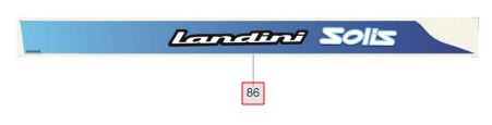 STICKER FOR LANDINI  SOLIS -GT(LH)