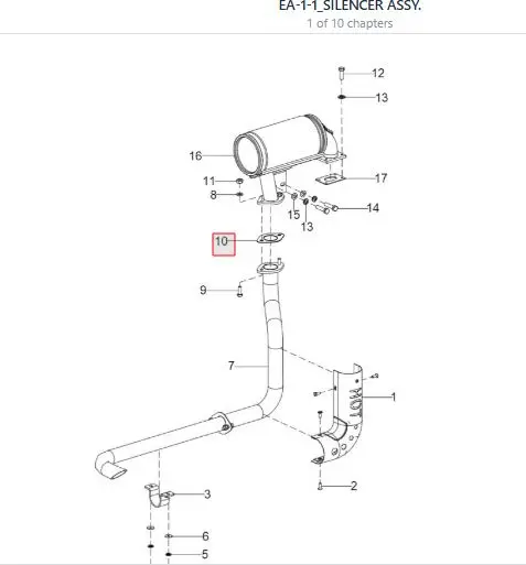 head gasket for exhuast elbow2- mtg.