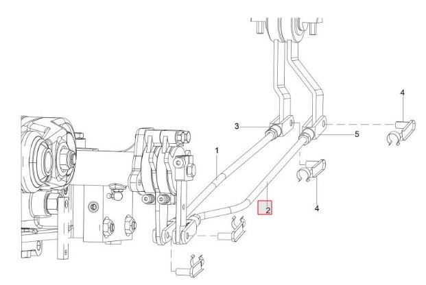 TIE ROD POSITION LEVER SOLIS 60