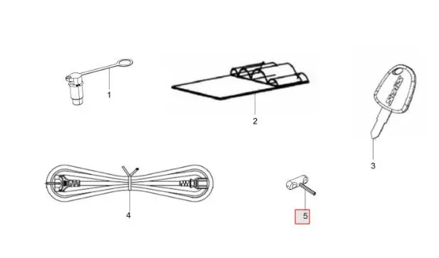 BONNET KEY ASSEMBLY