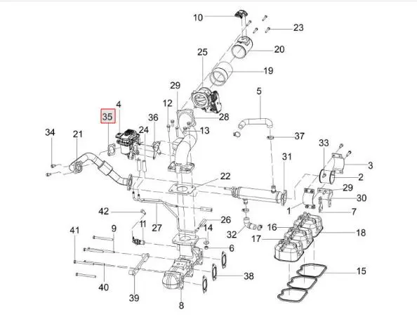 GASKET_EGR Valve Inlet  (CRDI) Padmani
