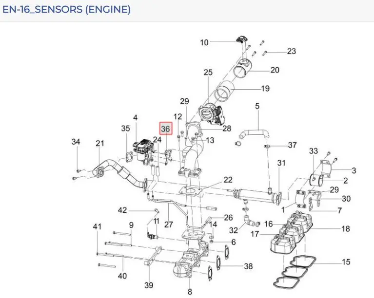 GASKET_EGR Valve Outlet(CRDI)Padmani