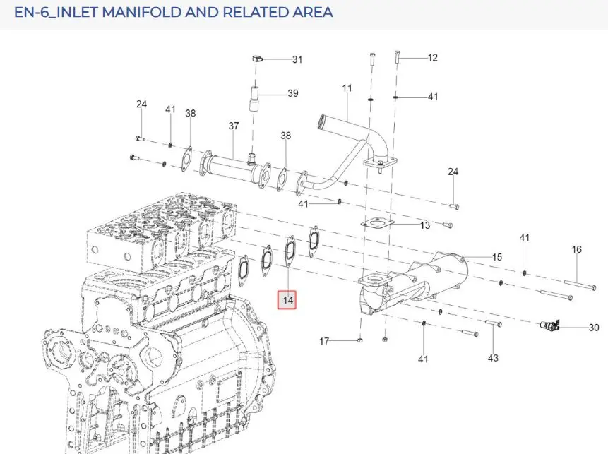 GASKET (INLET) EMBOSSING