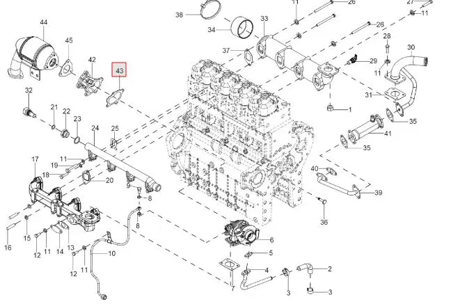 GASKET( Exhaust Elbow 4cyl.-T.C.) Non As