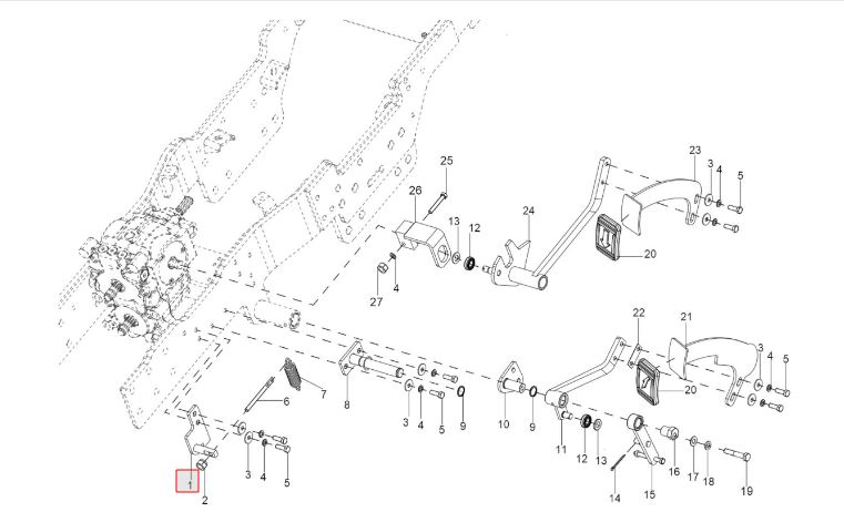 BRACKET ASSY FOR SPRING AND DAMPER