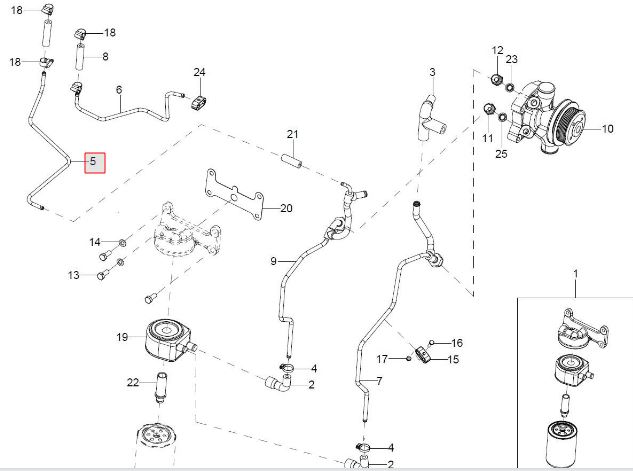 WATER PIPE _INLET EGR VALVE