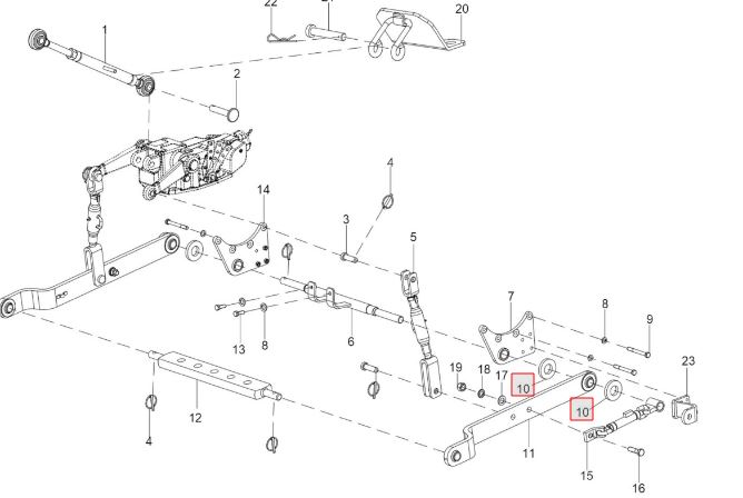 SPACER FOR LOWER LINK