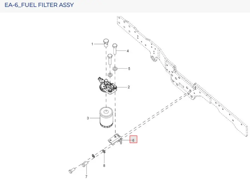 FUEL FILTER MTG BRKT 24HP