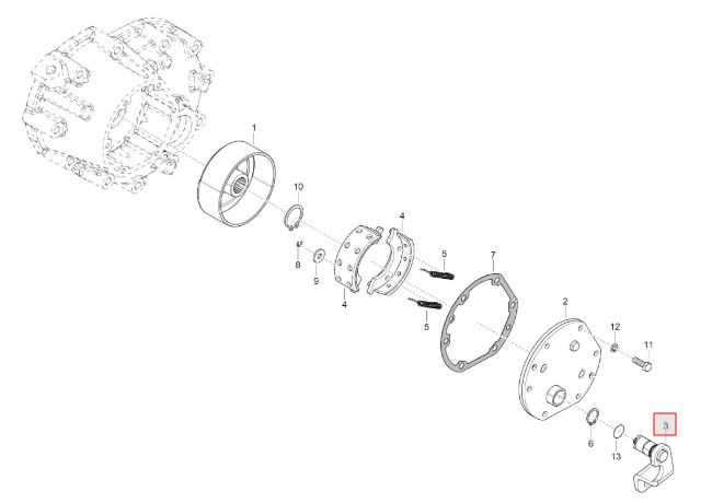 Brake Actuating lug (L)