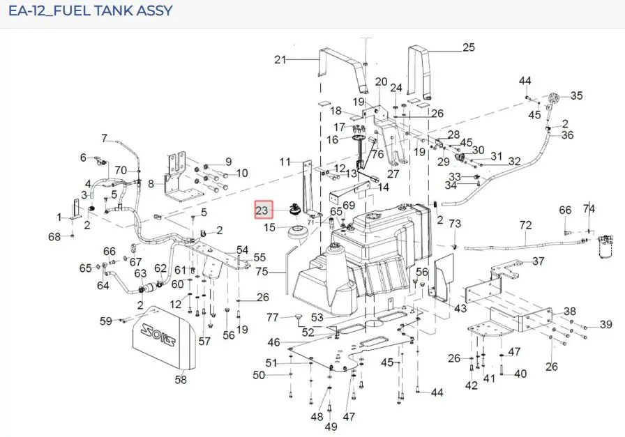 FUEL TANK CAP WITH KEY