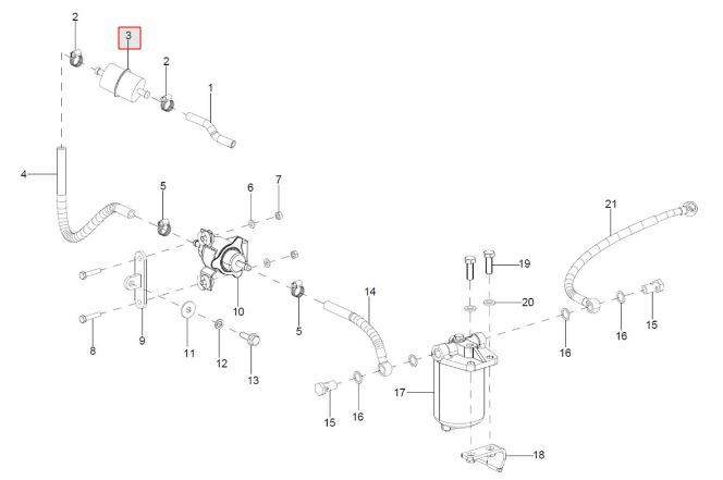 STRAINER PLUS PIPE ASSY (G.TRAC)