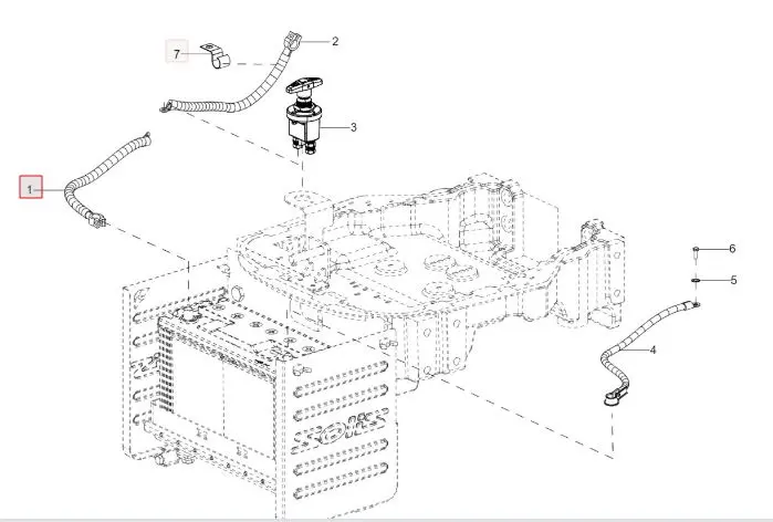BATTERY CABLE +VE (BATTERY TO CUT OFF SW           