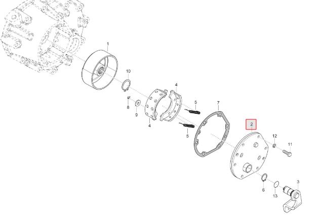 Brake cover Assy (R)
