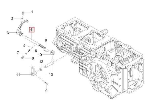 GEAR SHIFTER ROD FOR SHUTTLE