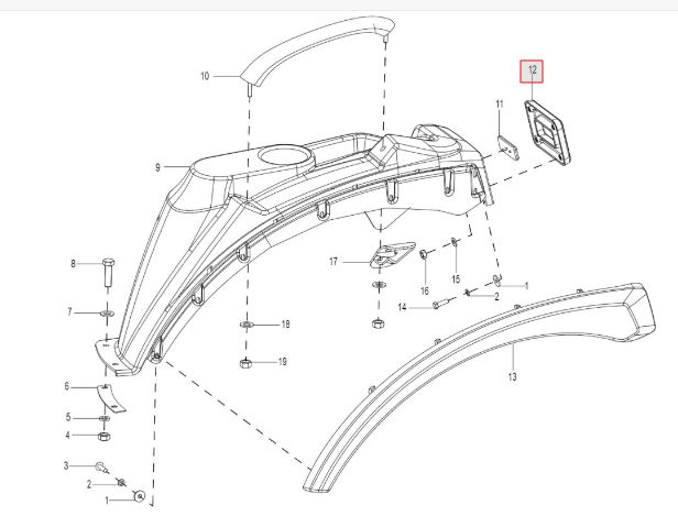 REFLECTOR COVER ASSY