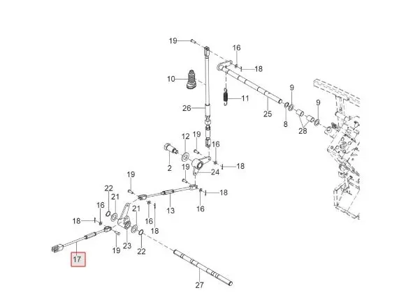 ACTUATOR FORK ASSY FOR NT (CRDI) MODELS