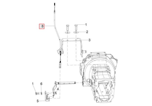 CLUTCH CABLE ECO MST 50