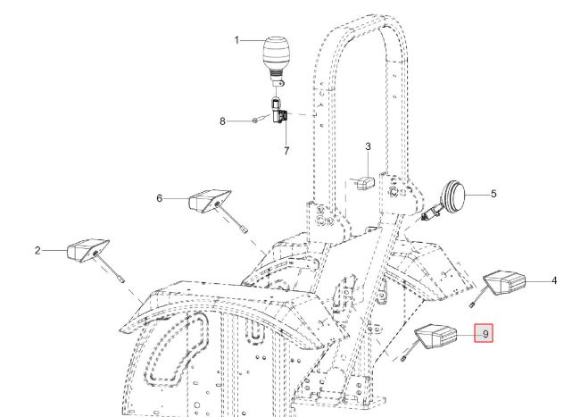 TAIL LAMP ASSY. LH