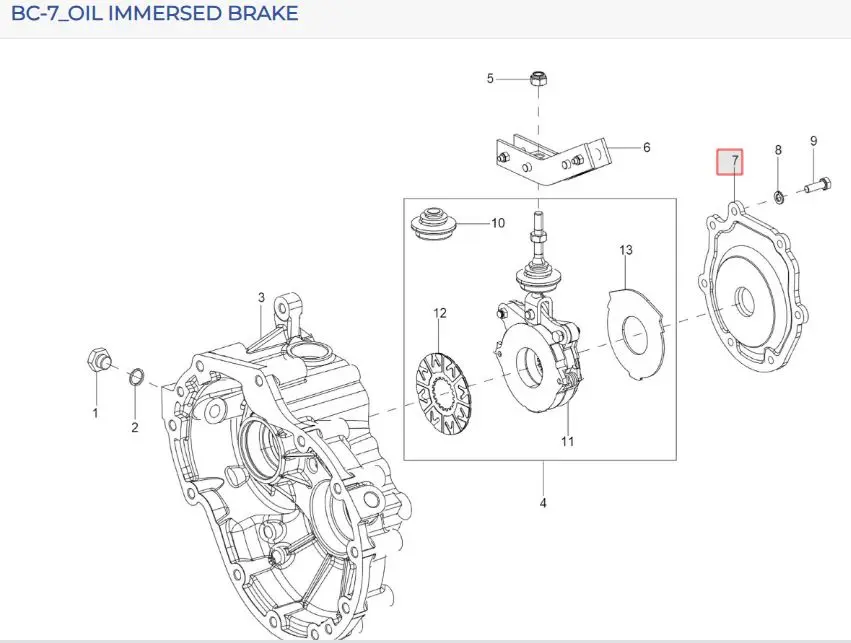 BRAKE COVER LEFT (FINISH)                           