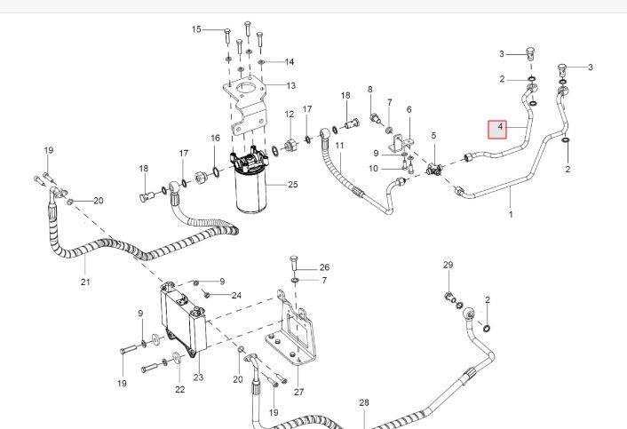 PIPE  FROM TEE ADOPTER TO HST INLET 'B2'