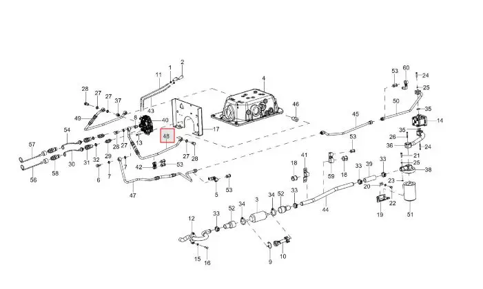 PIPE FROM DCV TO REAR COVER ( HPCO)