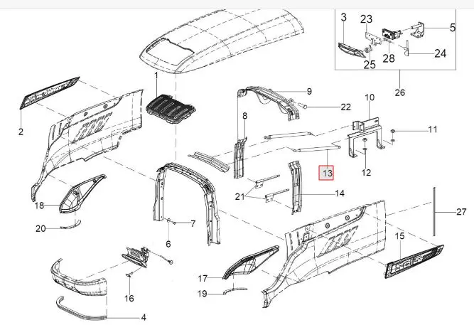 GAS SPRING 4 CYL