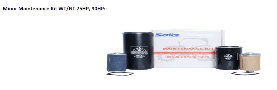 Minor Maintenance Kit WT/NT 75HP, 90HP:-