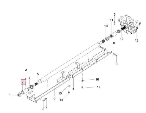 SLEEVE FOR FRONT PTO SHAFT