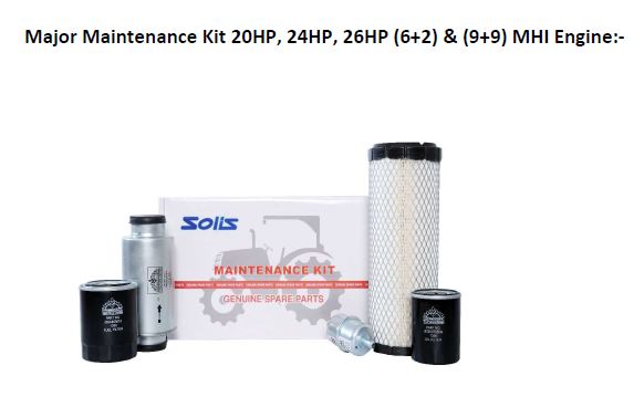 Major Maintenance Kit 20HP, 24HP, 26HP (6+2) & (9+9) MHI Engine:-