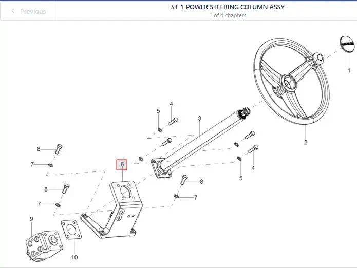 ZF MOUNTING BKT (POWER STEERING-W-O IPTO