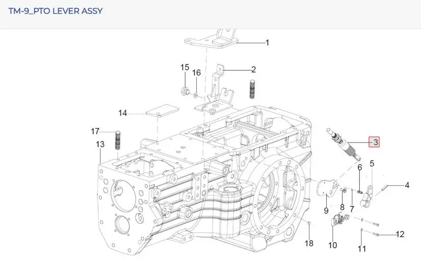 PULL PUSH CABLE ASSY FOR PTO SOLIS60