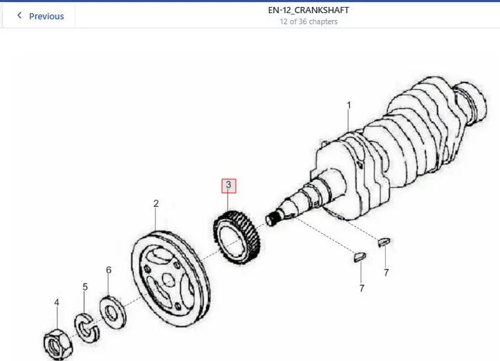 GEAR, CRANKSHAFT